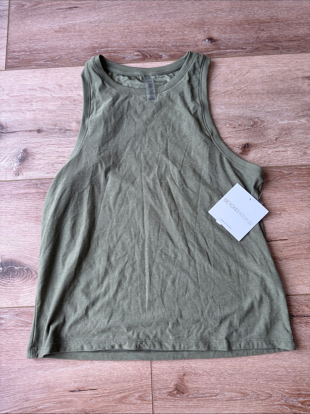 Beyond Yoga Olive Tank with High Neck